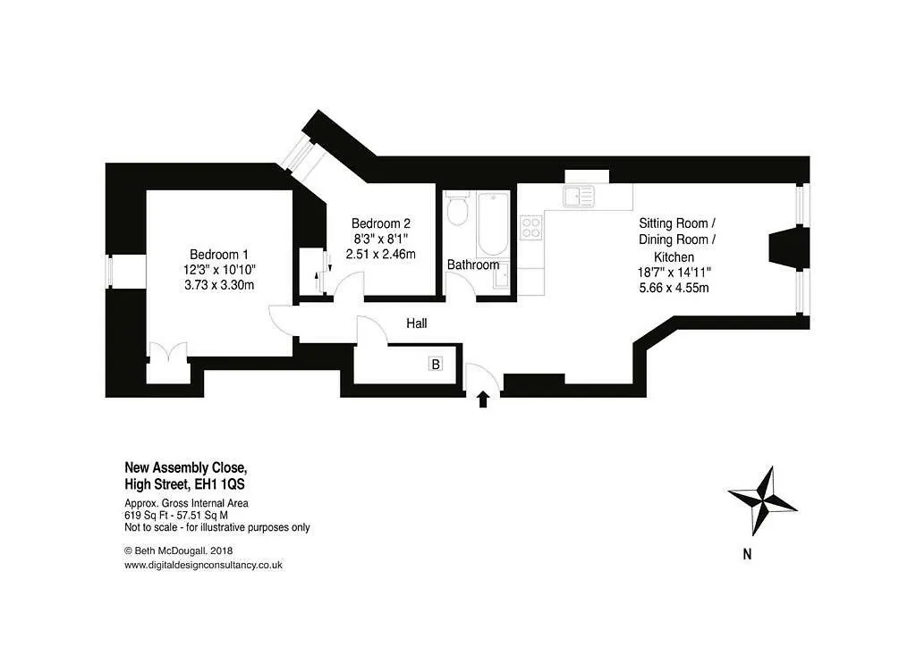 Apartment 3 New Assembly Close - Royal Mile Edinburgh